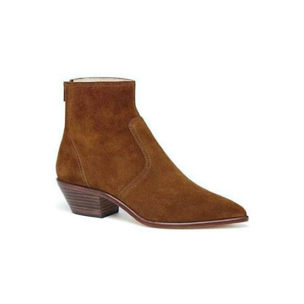 LOEFFLER RANDALL Joni Western Ankle Boots | Suede | Great Condition